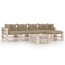 vidaXL Divano Centrale da Giardino su Pallet Legno di Pino Impregnato