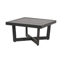 Sgabello da Salotto in Alluminio Grigio con Cuscino - Sgabello da Giardino Briun