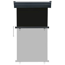 vidaXL - Tenda da sole laterale per balcone, 100 × 250 cm, colore: Nero