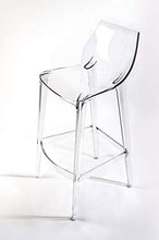 Mahi Mahi Sgabello Alto Bar - Set 4 Pezzi - in policarbonato Cristallo - MMTB000