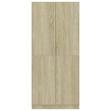 vidaXL Armadio Compatto Elegante Robusto con Scomparto e Asta Arredo Guardaroba Appendiabiti Organizer Casa Rovere Sonoma 80x52x180 cm in Truciolato