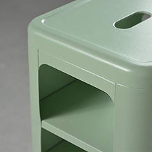 Comodino LHY- comodino in metallo a forma di comodino semplice e durevole e pratico (colore: verde)