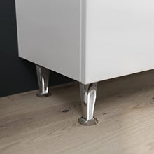 Kiamami Valentina Mobile Bagno 85CM A Terra con LAVABO Specchio E PENSILE Bianco | Easy