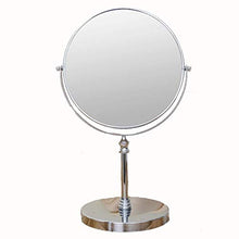 LULUTING Specchio Trucco Specchio for Il Trucco, Semplice Lente d'Ingrandimento, su Due Lati Portable Desktop Mirror, Metallo Specchio.