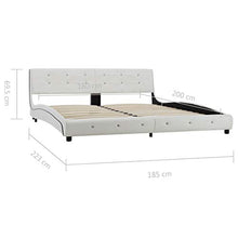SKM Giroletto Bianco in Similpelle 180x200 cm (35kg)