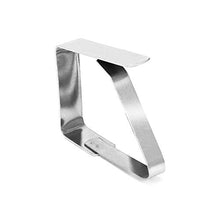 com-four® 16x Clip per Tovaglie in Acciaio, Ferma-Tovaglia, Peso della Tovaglia, Supporto per Tovaglie (16 Pezzi - Acciaio)