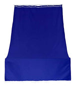 Tenda da Sole da Esterno per Balcone in Tessuto Resistente Misura cm 140x300 in 100% Poliestere con Anelli Dis. 5 Blu