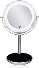 YYHAD - Specchio cosmetico illuminante con luce a LED, specchio ingranditore 5x, con scatola di immagazzinaggio