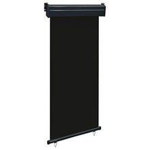 vidaXL - Tenda da sole laterale per balcone, 100 × 250 cm, colore: Nero