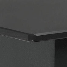 vidaXL Tavolo da Giardino Nero 150x90x74 cm in Acciaio e Vetro