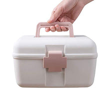 Medicine Storage Box Portatile Medicina Cabinet Organizzatore Rosa