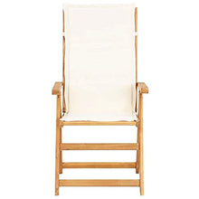 vidaXL 2X Legno Massello di Acacia Sedie Reclinabili da Giardino 5 Posizioni con Cuscini e Braccioli Rustiche Robuste Comode Seggiole Marrone