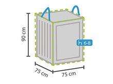 Schutzhülle n Set: copertura 250 x 250 cm per mobili da giardino a forma di L + tasca per 6-8 cuscini