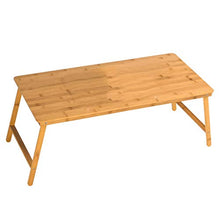 Tavolo Pieghevole Da Esterno Tavolo del vassoio del letto di bambù - con tavolo pieghevole multifunzionale portatile, con gambe Pieghevole portatile portatile, buon supporto e capacità del cuscinetto