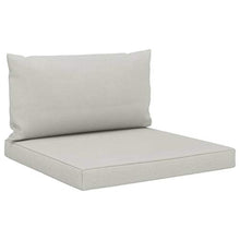 vidaXL Cuscini per Divani su Pallet 2 pz Grigio Talpa in Tessuto