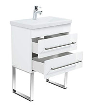 Mobile bagno a terra Mars 600 SlimLine bianco lucido