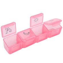 01 Organizer per Pillole, Custodia per Pillole, 2 Caramelle Portatili a 4 Celle per riporre Le Pillole