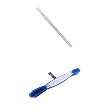 FLAMEER 18"Piscina Spa Stagno Spazzola Alghe Setola Scopa Palo Telescopico in 2 Pezzi