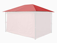QUICK STAR Tetto di ricambio per gazebo da giardino 3x4m Rosso-arancio