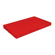 SuperKissen24. Materasso Cuscino per Bancale Divano Pallet 120x80 cm Seduta Impermeabile e Comodo per Divanetti da Esterno - Rosso