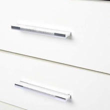 Comodino Comodino Bianco Stabile con Due Cassetti Armadietto da Terra Comodino da Camera da Letto Organizzatore di Stoccaggio