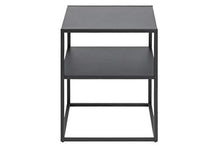 AC Design Furniture Nino Comodino con 1 Ripiani, L: 45 x A: 50.5 x P: 40 cm, Nero, Metallo, 1 pz