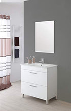 FERIDRAS Stella Composizione Bagno, 2 Cassetti, Bianco, 46.5x81x84 cm