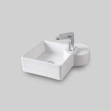 Lavandino Lavabo appoggio quadro serie Cartesio monoforo