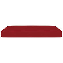 vidaXL Cuscino per Pouf su Pallet Rosso Vino in Tessuto