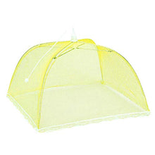 Fenteer Tenda per alimenti con schermo per picnic, barbecue, campeggio, esterno, riutilizzabile e pieghevole - Giallo