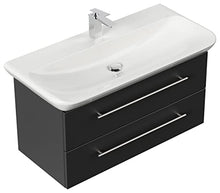 Mobile bagno con lavabo Geberit MyDay 100cm nero satinato