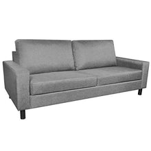 FAMIROSA Set Divani a 5 Posti 2 pz Grigio Chiaro in Tessuto