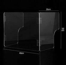 JFSKD Separatore da Banco, Divisorio Plexiglass, Pannello di Protezione da Banco Trasparente, per Farmacie, Uffici, Negozi e Supermercati - 40 * 35 * 50cm