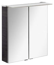 Fackelmann LED specchio da bagno 60 cm Rovere Scuro efficienza energetica A + + Serie B. perfetto