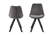 Amazon Brand - Movian Arendsee - Set da 2 sedie sala da pranzo, 55 x 48,5 x 85 cm, grigio