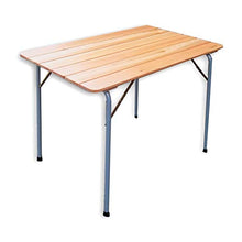 Castelmerlino 28 Tavolo Pieghevole Outdoor Camping Terrazzo Piano in Larice cm 100 x 60