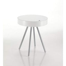 Wink Design Spok Comodino, Legno, Bianco, 45.5x45.5x53 cm
