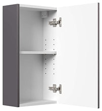Set di mobili da bagno Firenze 90 (5 parti/B) antracite satinato e specchio LED