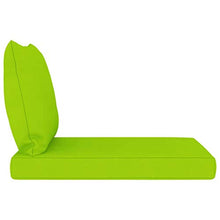 vidaXL Cuscini per Divano Pallet 2 pz Verde Brillante in Tessuto