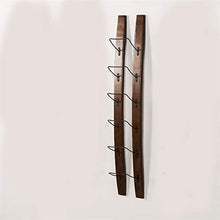 Classico Wine Rack Hanging solido legno di noce del colore della parete semplice Moderno Legno grano Chiaro forte e stabile pieghevole salvaspazio durevole disegno semplice di Hanging calice di metter