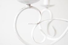 ONLI Pompei - Lampadario 5 luci, stile classico ed elegante. Struttura in metallo. Bianco