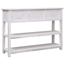 SKM Credenza Bianco Anticato 115x30x76 cm in Legno