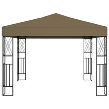 vidaXL Gazebo 3x3 m Crema in Tessuto