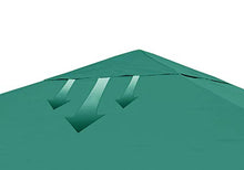 QUICK STAR Tetto di Ricambio per Gazebo 3x4m Verde