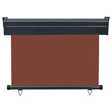 vidaXL - Tenda da sole laterale per balcone, 100 × 250 cm, colore: Marrone