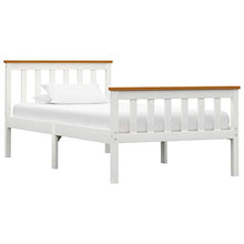 FAMIROSA Giroletto con 2 Cassetti Bianco in Massello di Pino 100x200 cm-0433
