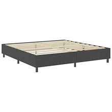 SKM Letto a Molle Grigio Scuro in Tessuto 200x200 cm (94.85kg)
