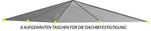 freigarten.de Tetto di ricambio per gazebo, 3 x 3 m, sabbia anticata, impermeabile, materiale: Panama PCV Soft 370 g/m², extra forte, modello 3 (beige)