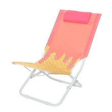Spiaggina con poggiatesta imbottito Rosa