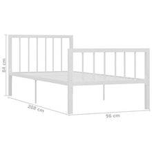 SKM Giroletto Bianco in Metallo 90x200 cm (16.9kg)